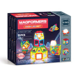 Ensemble de LED de néon de Magformers, 31dlg.