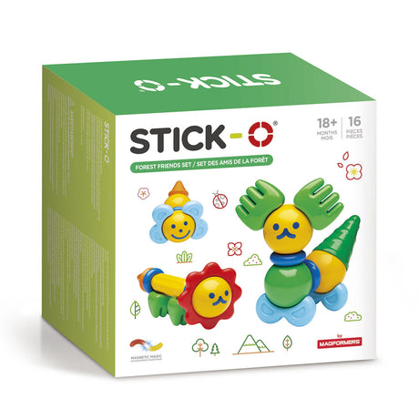 Stick-o sada lesních přátel, 16 kusů.