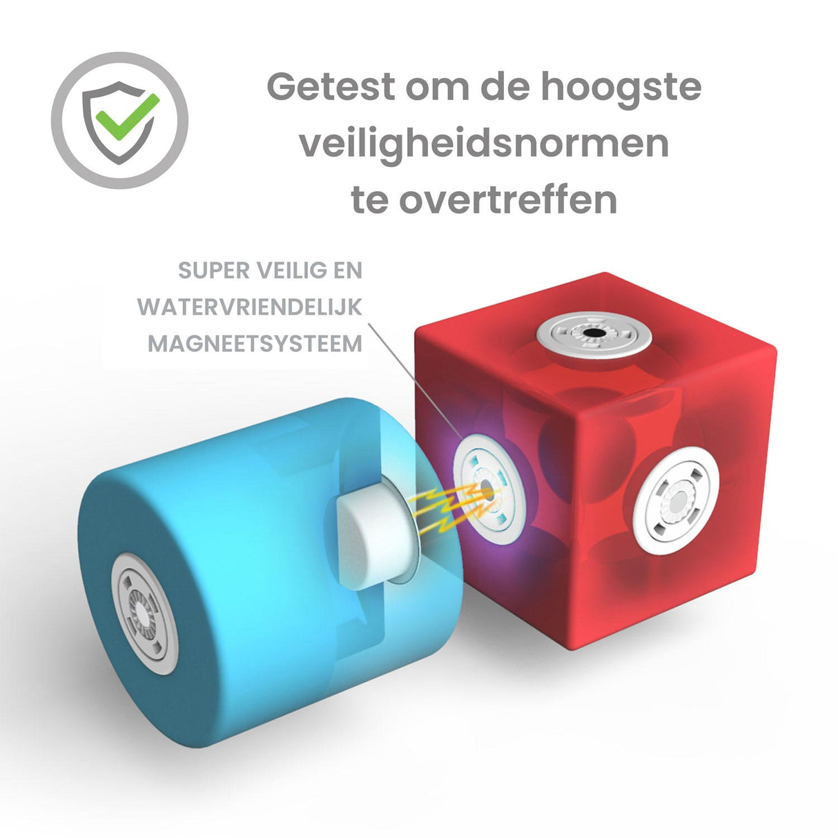 Blockaroo Magnetische Foam Blokken Vliegtuig Box, 10dlg.