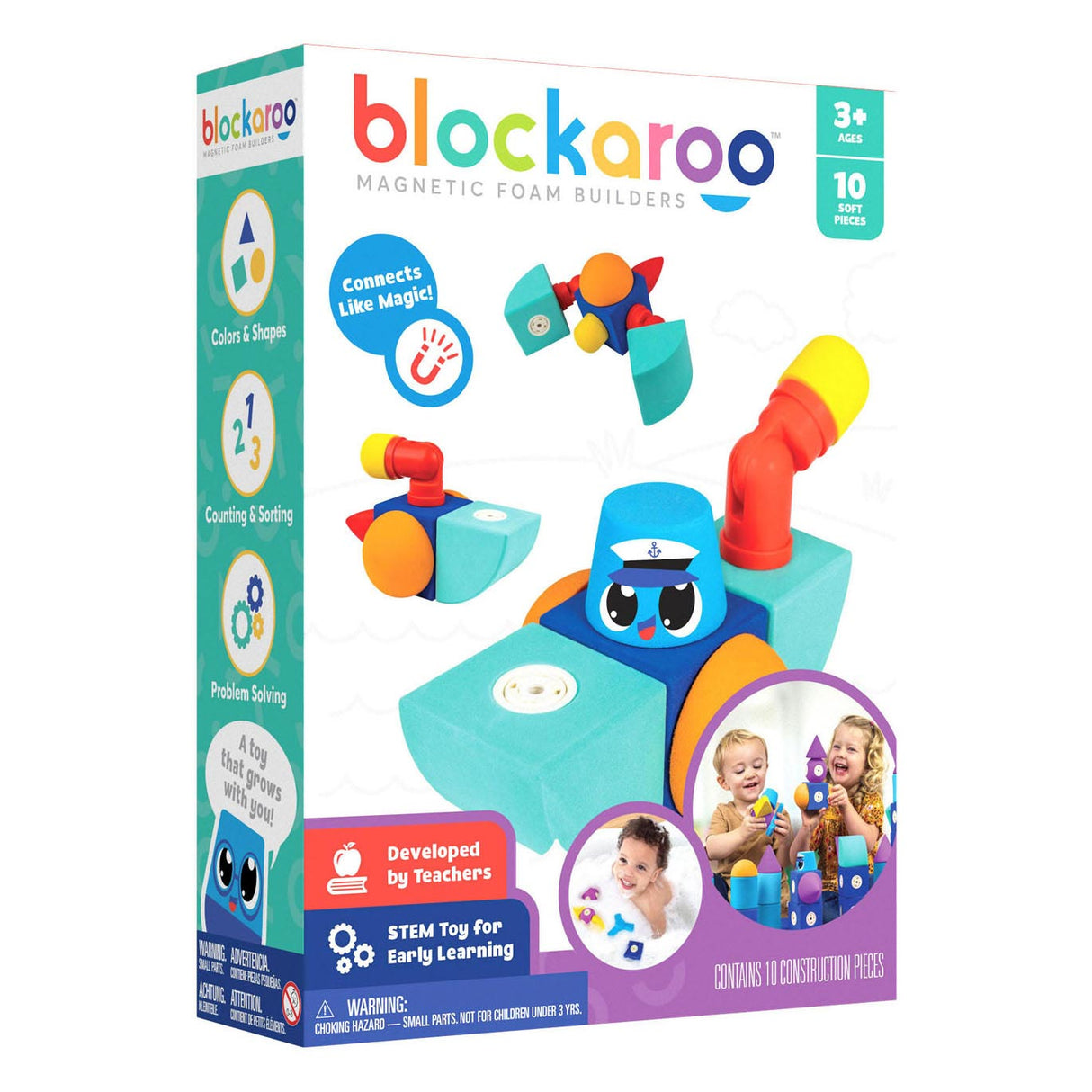 BlockAroo magnetna škatla za blok pena, 10dlg.