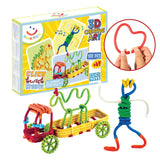 CLICS SPAGHETTEZ 3D ART FLEXIBEL BUILDING RODS, 100DLG.