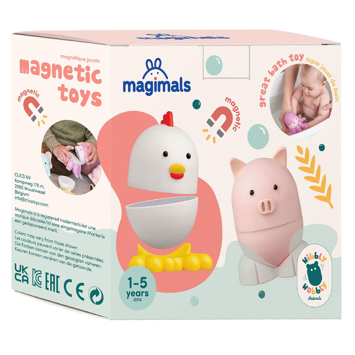 CLICS MAGIMALS WILBY WOBLY Farm Magnetic Toys