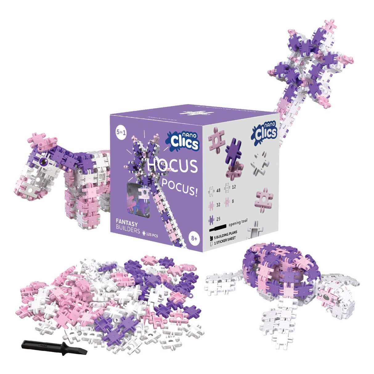 Clics Nano Fantasy Builders, 125dlg.