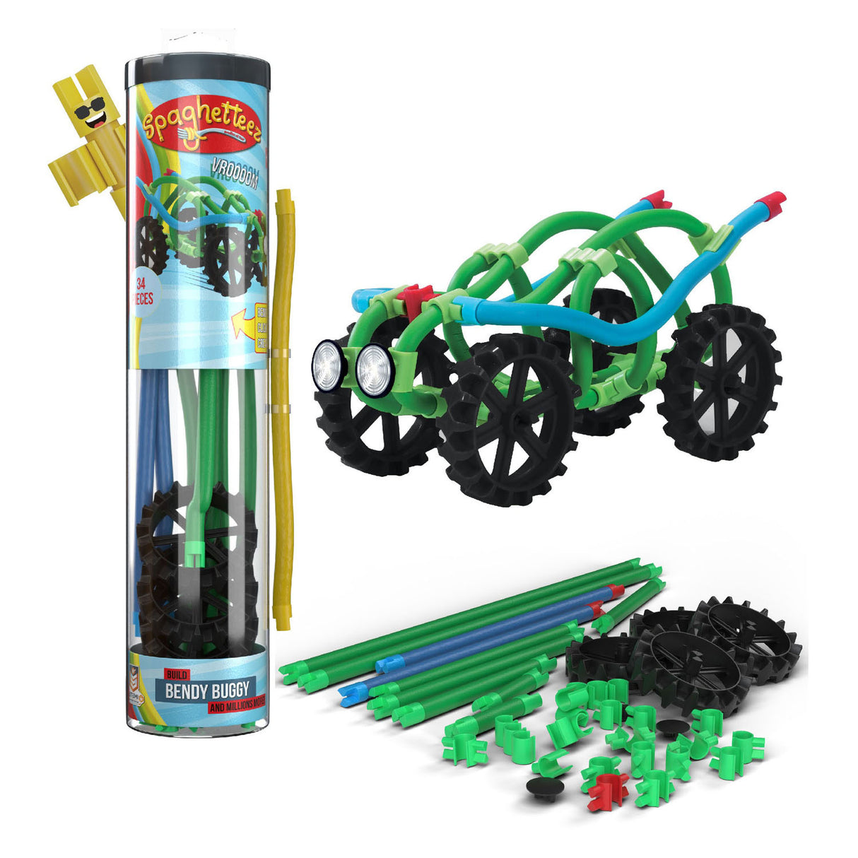 CLICS SPAGHETTEZ BUGHY BUGGY BUSTLAS FLEXIBLES FLEXIBLE, 34DLG.