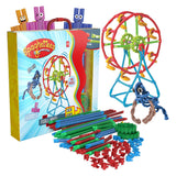 CLICS Spaghetteez Fusilli Ferris Wheel Flexible Building Rods, 46dlg.