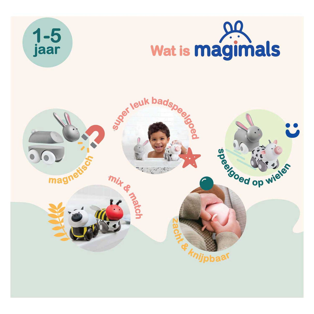 Clics magimals wheely farm box - 6 pcs.
