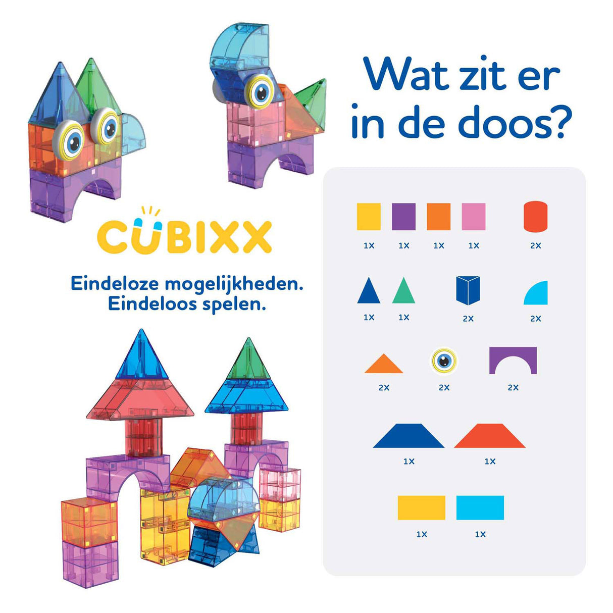Cubixx magnetic building toys - 22 pcs.