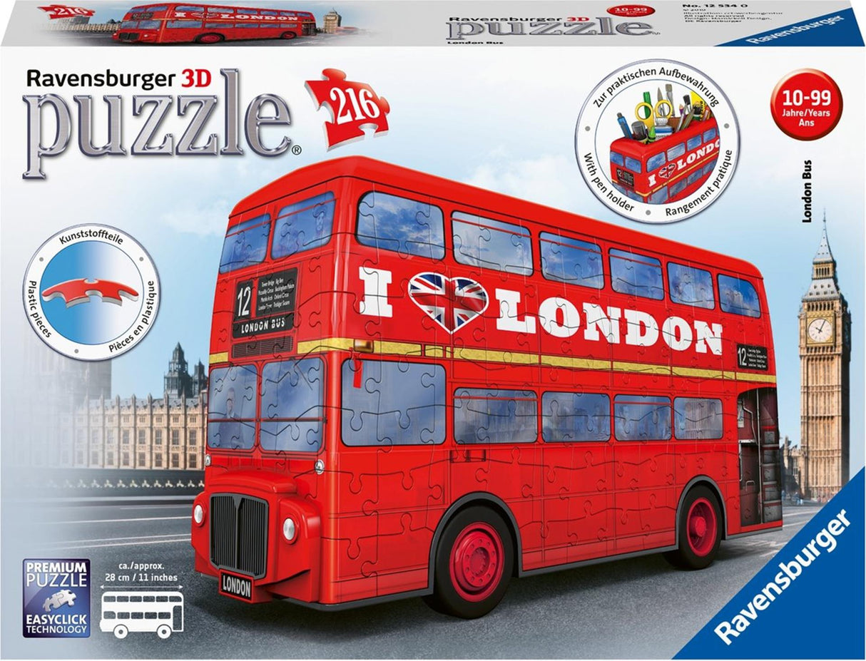 Ravensburger 3d puzzle london bus 216pcs