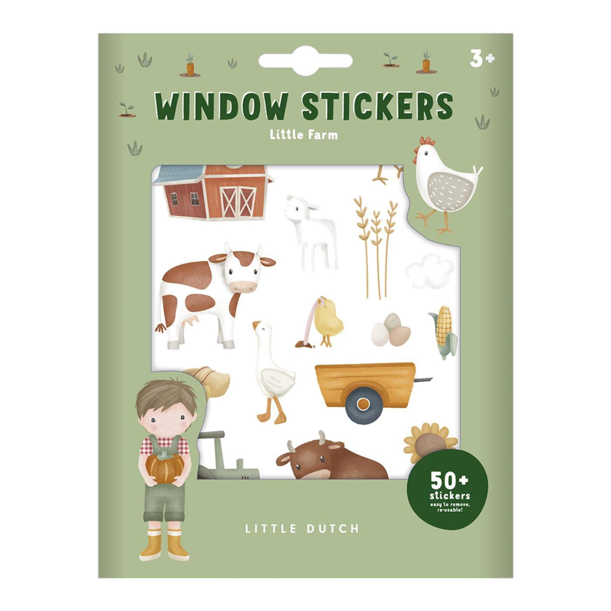 Little Dutch window stickers farm | 6 pieces