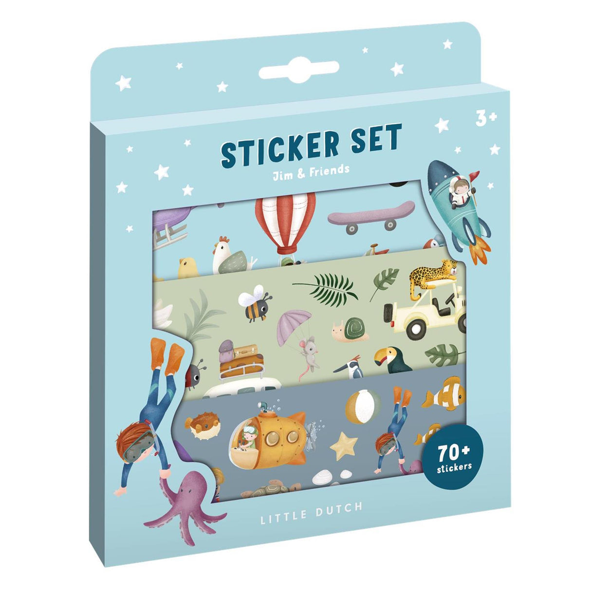 Little Dutch Jim & Friends Sticker Set