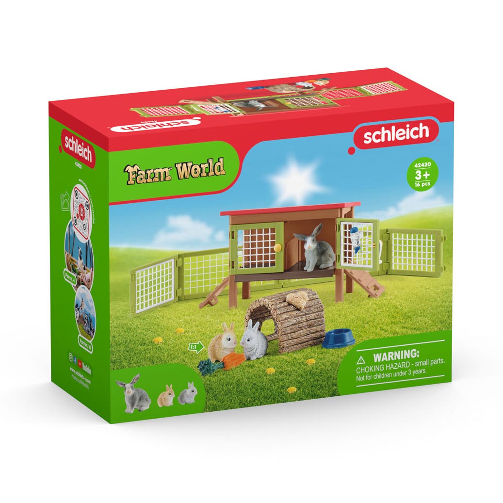 Schleich Farm World rabbit hutch