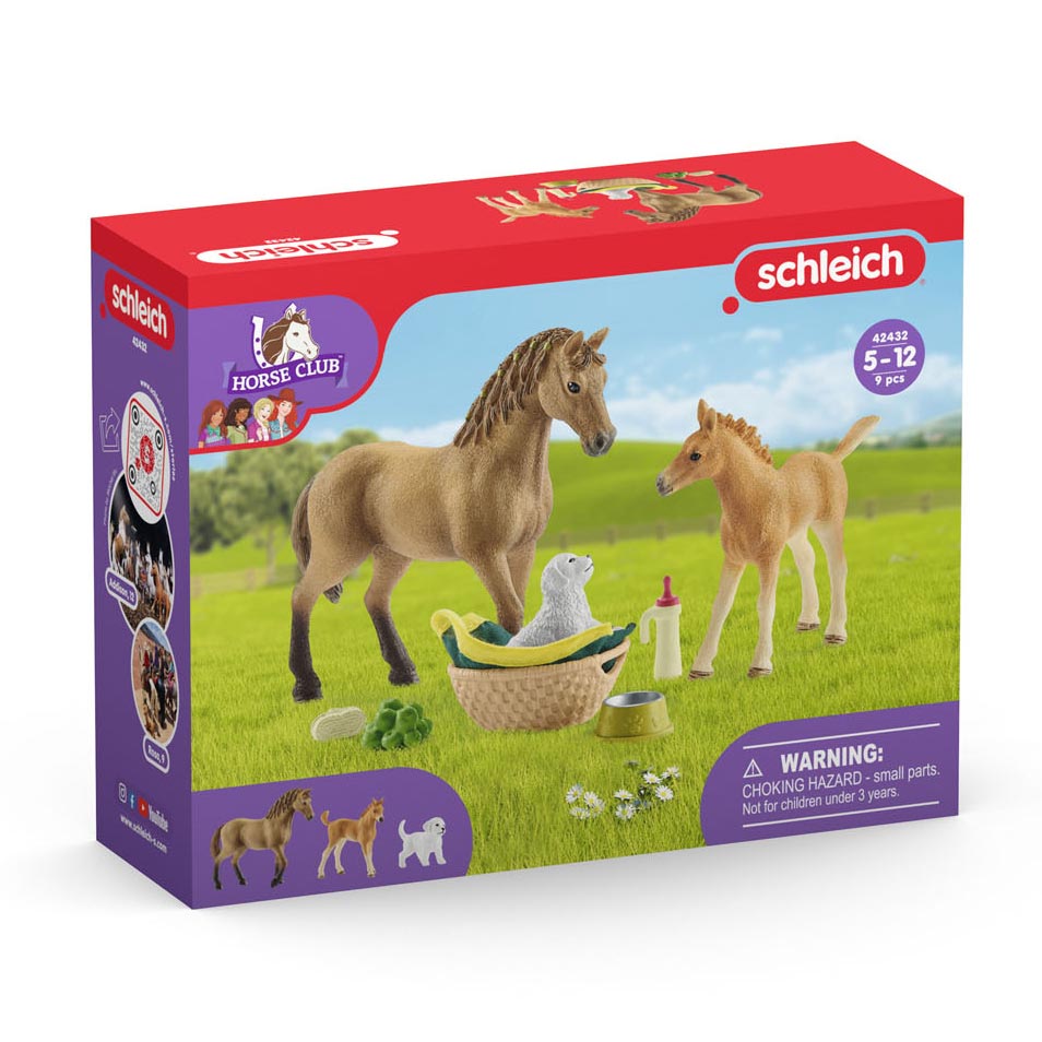 Schleich HORSE CLUB Babydieren Verzorgingsset 42432