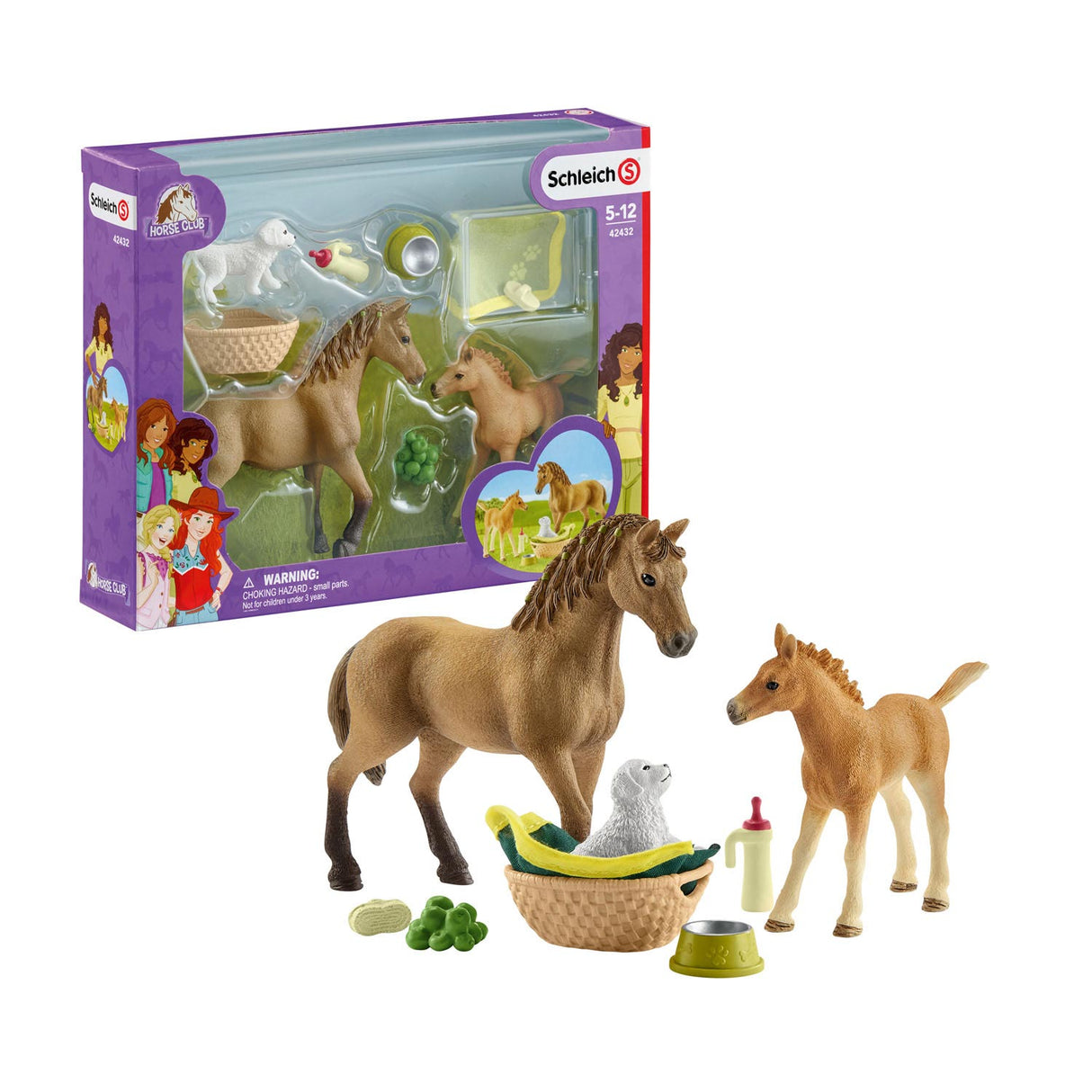 Schleich Horse Club Baby Animals Care Set 42432