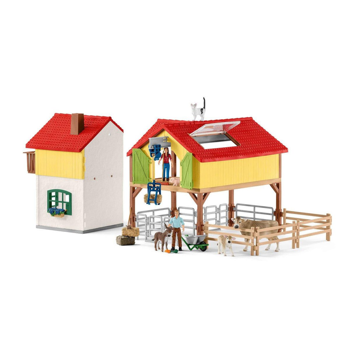 Schleich Farm World Farm se stáji a zvířatami 42407