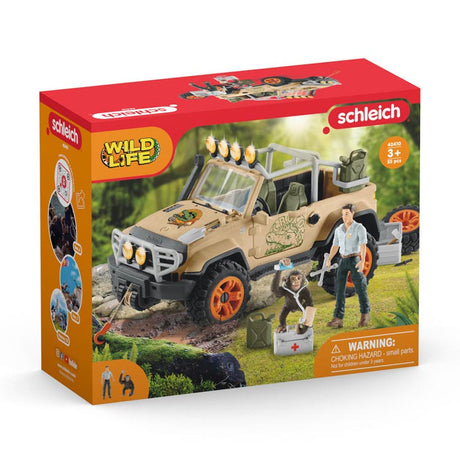 Schleich WILD LIFE SUV 4X4 met Lier 42410