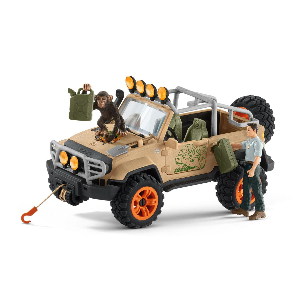 Schleich WILD LIFE SUV 4X4 met Lier 42410