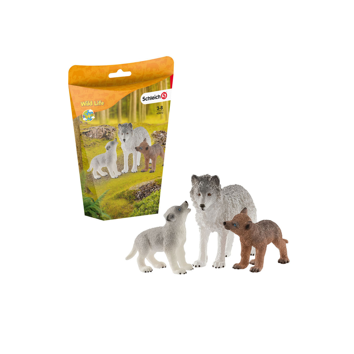 Schleich Wild Life Wolvin z Wolvenwelpen 42472