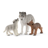 Schleich Wild Life Wolvin med Wolvenwelpen 42472