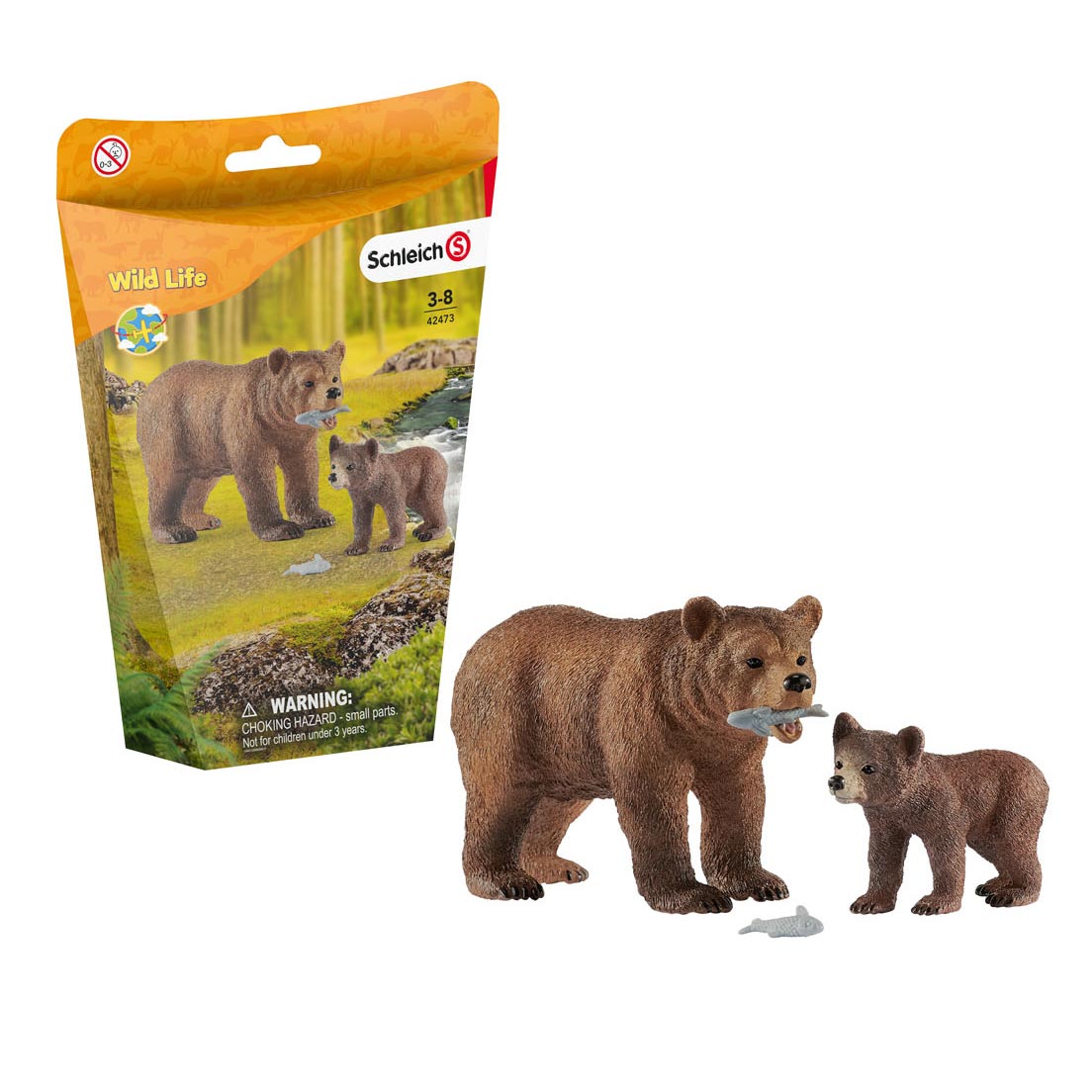 Schleich Wild Life żeńska niedźwiedź grizzly z grizzly Bear 42473