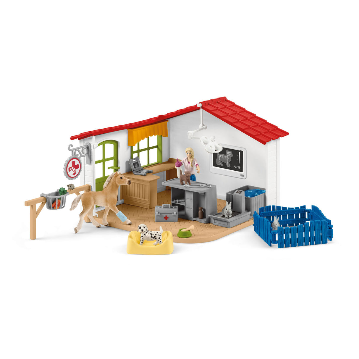 Schleich Farm World Veterinary Practice z živalmi 42502