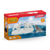 Schleich Wild Life polar bear slice party 42531