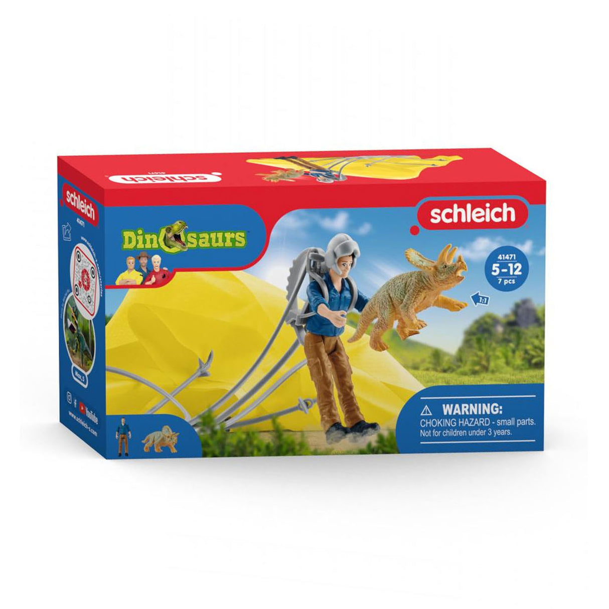 Schleich Dinosaurs Parachute Rescue Brigade 41471