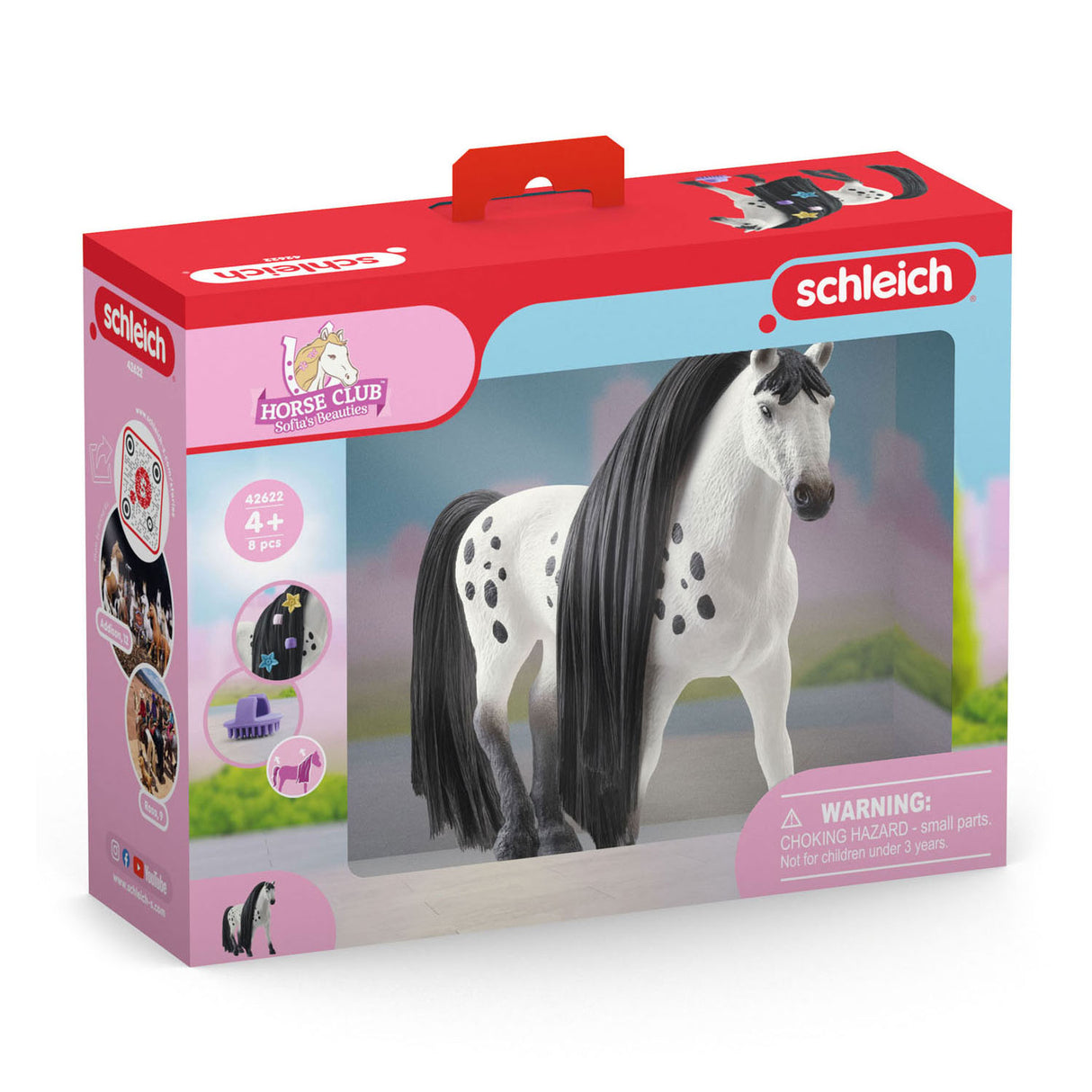 Schleich Horse Club Beautypaard KnabstrUpperHever Stallion 42622