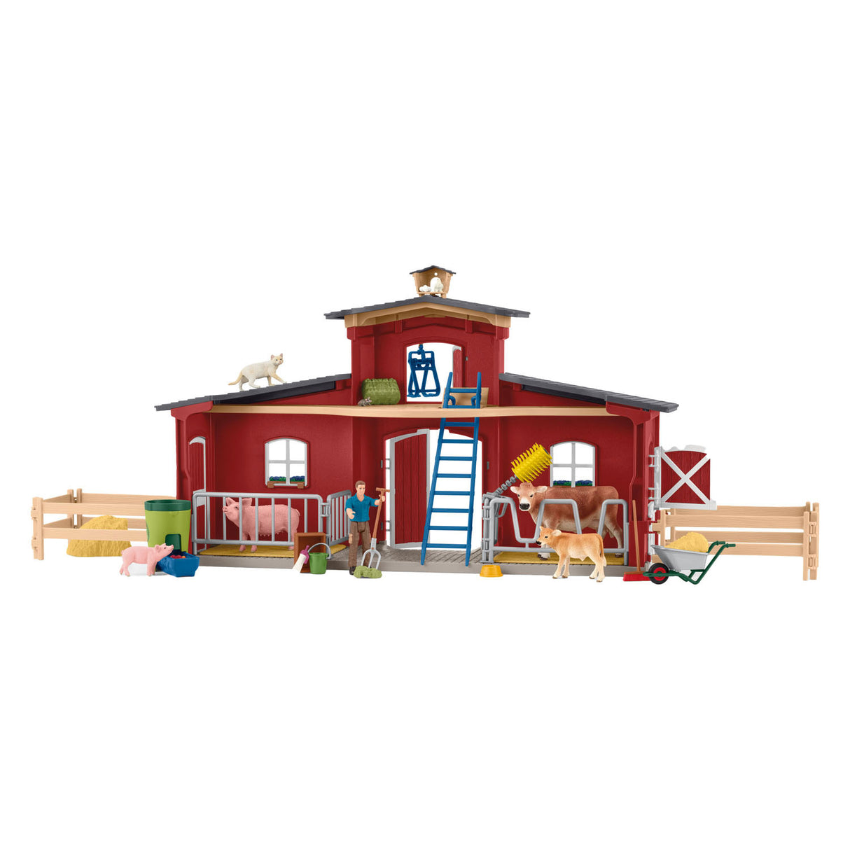 Schleich Farm World duży stabilny czerwony 42606