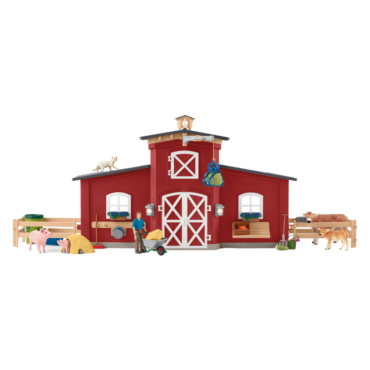 Schleich Farm World Large Stable Red 42606