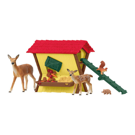 Schleich gårdsverden mater skogsdyrene 42658