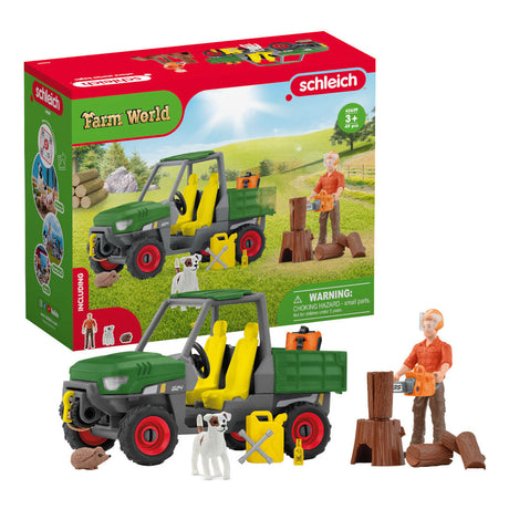 Schleich farm world sagbruk med kjøretøy - 42659