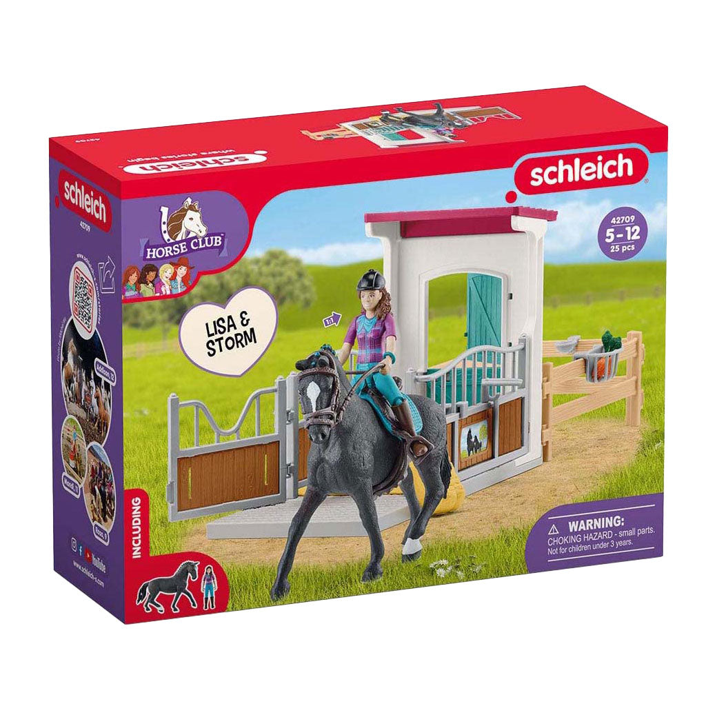 Schleich horse club paardenbox met lisa en storm 42709