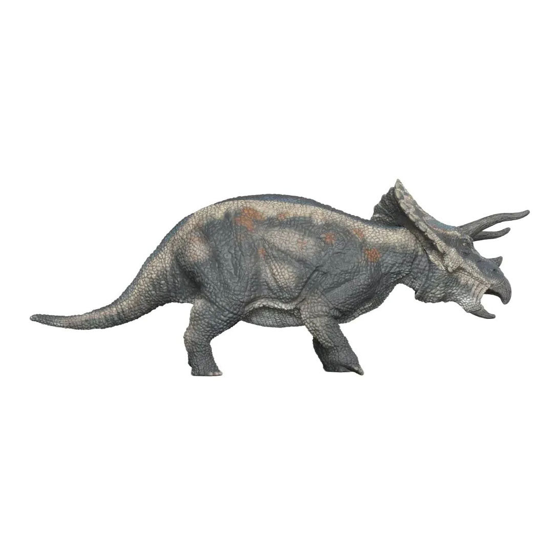 Schleich dinosaur toy triceratops with movable head.