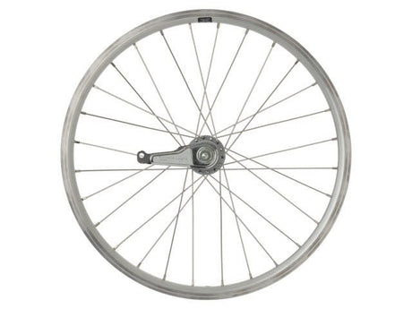 Shimano cordo achterwiel 20x1.75 mach1 er10 19-406 28 spaaks 110mm shim remnaaf zilver