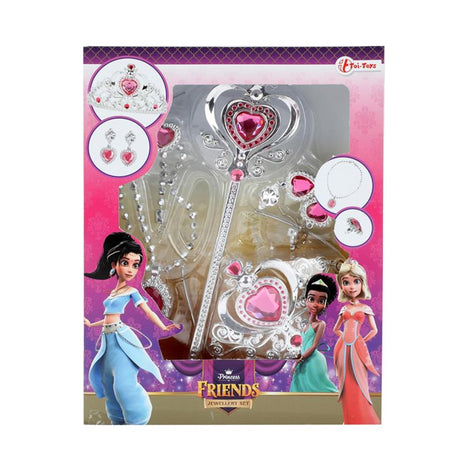 Bréagán bréagán bréagáin leagtha jewelry banphrionsa - tiara + foireann