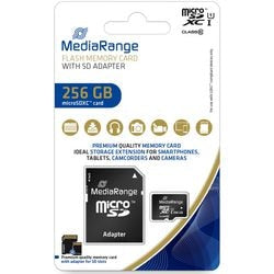Micro SDXC card Media Range MR946 256 GB black