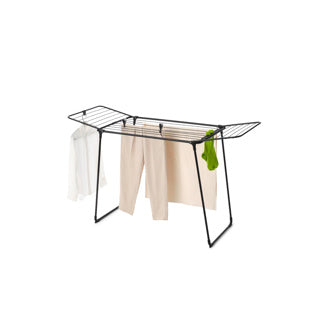 Brabantia Hangon ze Trockner Rack - 18 m - ausklappbar Wäschstull - mat schwaarz