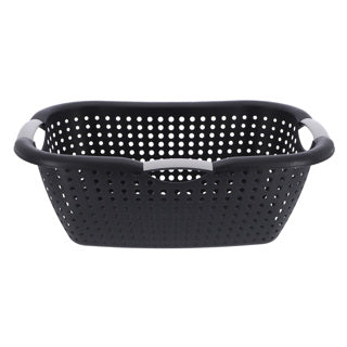 No brand laundry basket 26l black