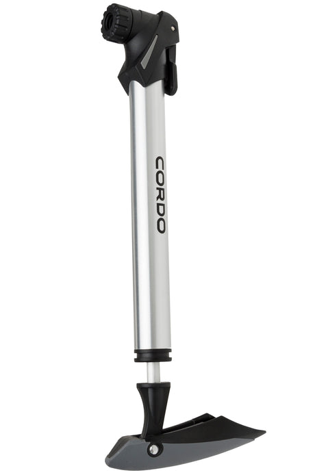 Cordo double action hand pump 8bar - silver black