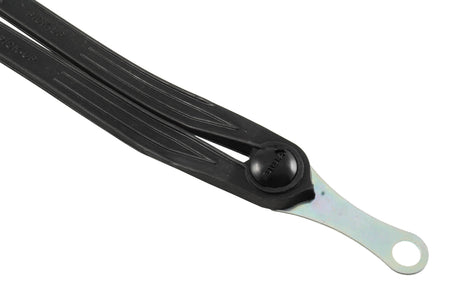 Cordo snelbinder rubber classic zwart met afneembare 12mm asplaten