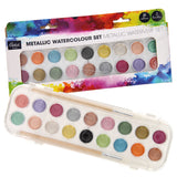 Watercolor Set Metallic, 18 colors