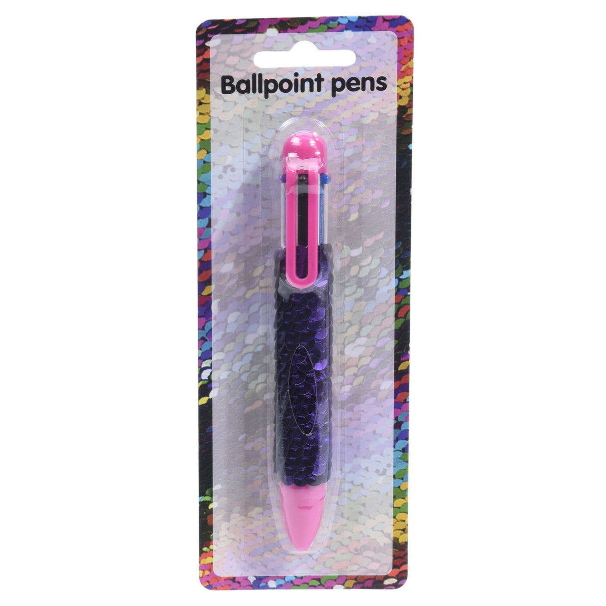 Multi -color pen with sequins