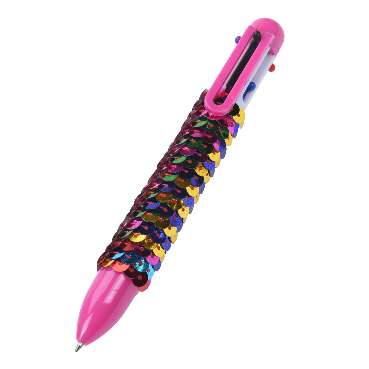 Multi -color pen with sequins