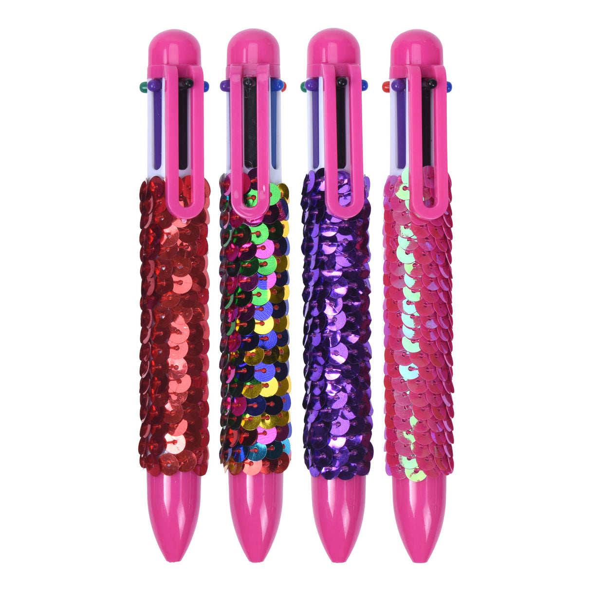 Multi -color pen with sequins