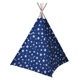 Tipi tent blue with stars