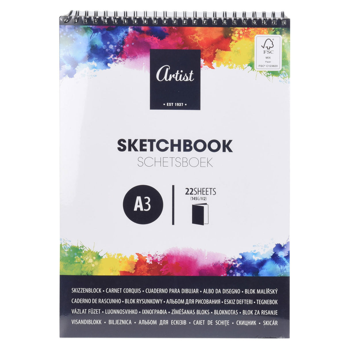 Sketchbook A3, 22 listů