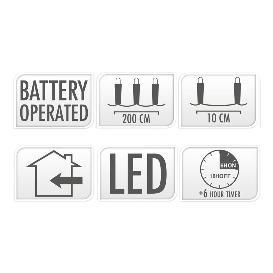 Luci a LED multi -colo, 20dlg.