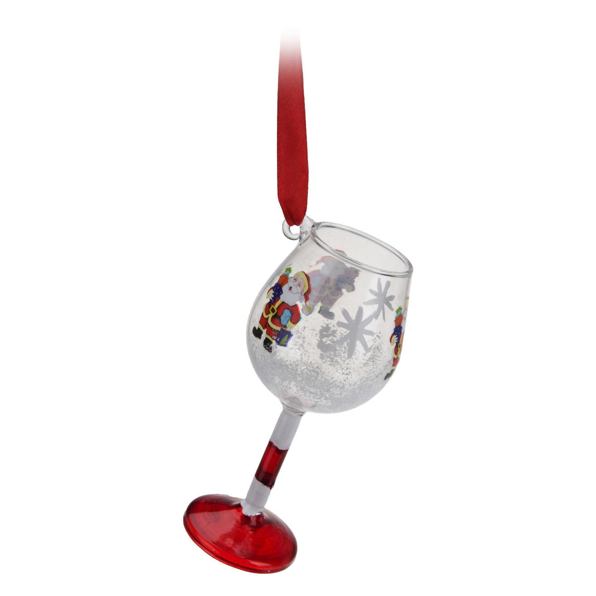 Christmas pendant drink glass