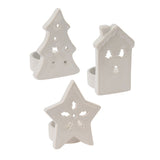 Porcellana del supporto di tealight, set di 12