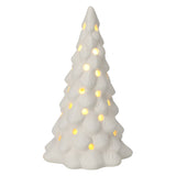 Porcelain Christmas tree with LED, set of 6 pieces